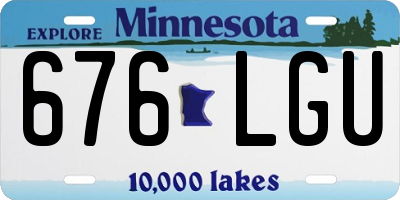 MN license plate 676LGU