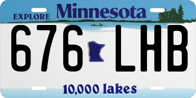 MN license plate 676LHB