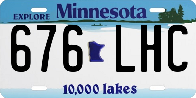 MN license plate 676LHC
