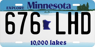 MN license plate 676LHD