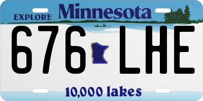 MN license plate 676LHE