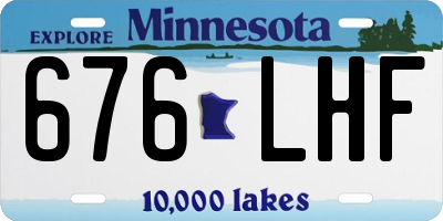 MN license plate 676LHF