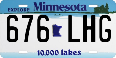 MN license plate 676LHG