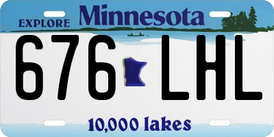 MN license plate 676LHL
