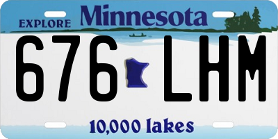 MN license plate 676LHM