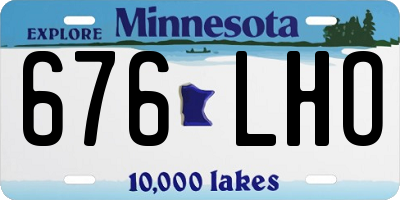 MN license plate 676LHO