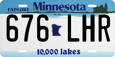 MN license plate 676LHR