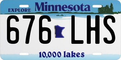 MN license plate 676LHS
