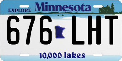 MN license plate 676LHT