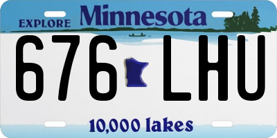 MN license plate 676LHU