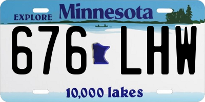 MN license plate 676LHW
