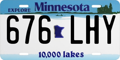 MN license plate 676LHY
