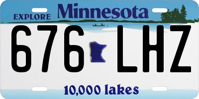 MN license plate 676LHZ