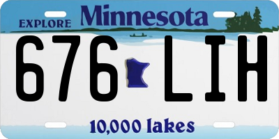 MN license plate 676LIH