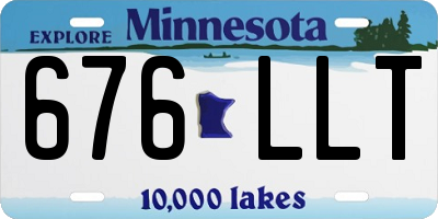 MN license plate 676LLT