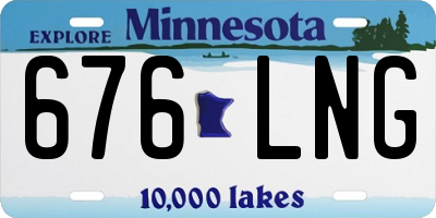 MN license plate 676LNG