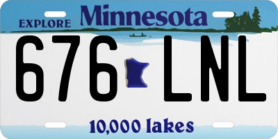 MN license plate 676LNL