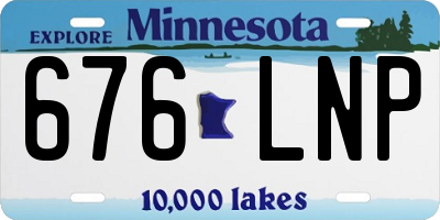 MN license plate 676LNP