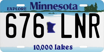 MN license plate 676LNR
