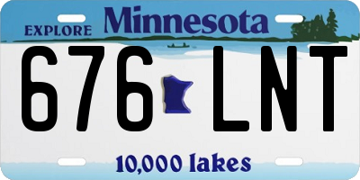 MN license plate 676LNT