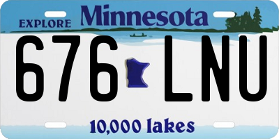 MN license plate 676LNU