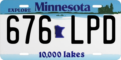 MN license plate 676LPD