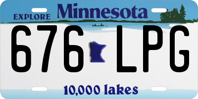 MN license plate 676LPG