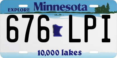 MN license plate 676LPI