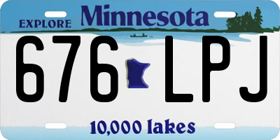 MN license plate 676LPJ