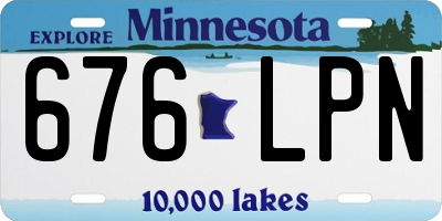 MN license plate 676LPN