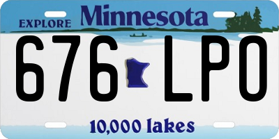 MN license plate 676LPO