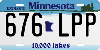 MN license plate 676LPP