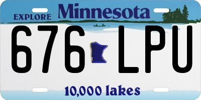 MN license plate 676LPU
