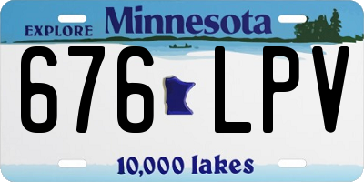 MN license plate 676LPV