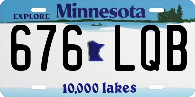 MN license plate 676LQB