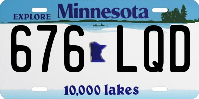 MN license plate 676LQD