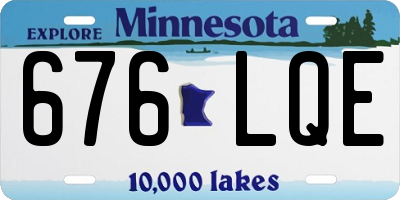 MN license plate 676LQE