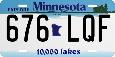 MN license plate 676LQF