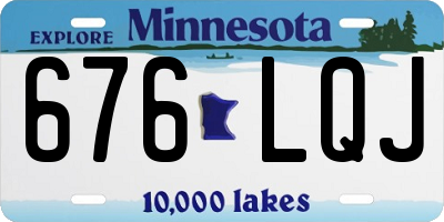 MN license plate 676LQJ