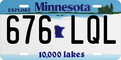 MN license plate 676LQL