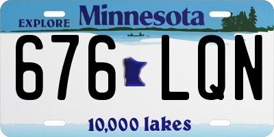 MN license plate 676LQN