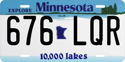 MN license plate 676LQR
