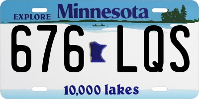 MN license plate 676LQS