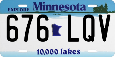 MN license plate 676LQV