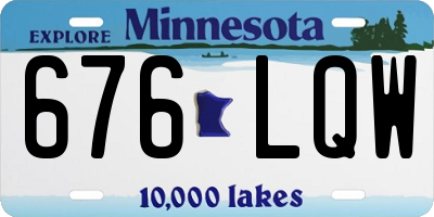 MN license plate 676LQW