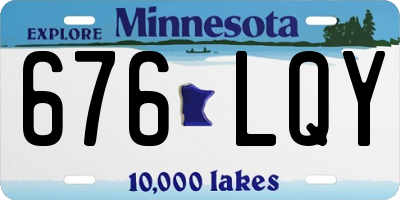 MN license plate 676LQY