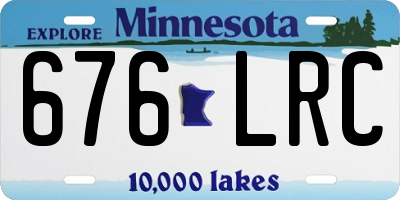 MN license plate 676LRC