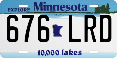 MN license plate 676LRD