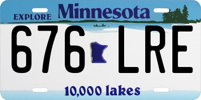 MN license plate 676LRE