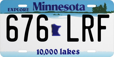 MN license plate 676LRF
